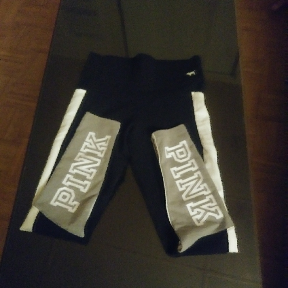PINK BLACK LEGGINGS